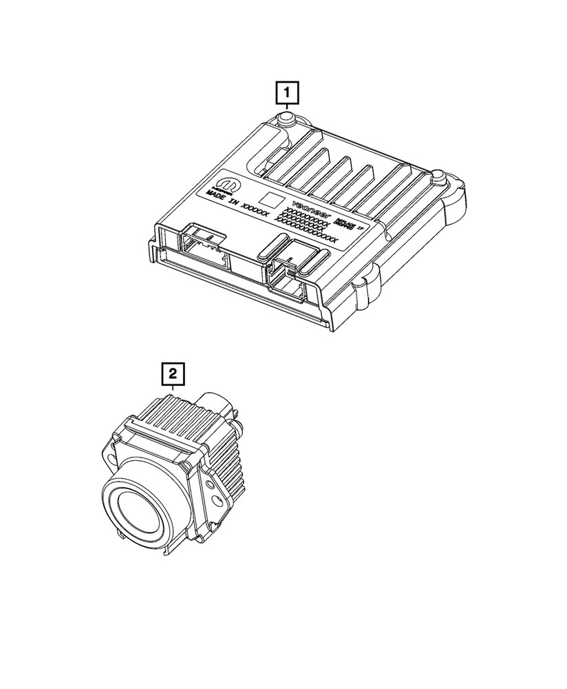 Genuine Mopar Forward Facing Camera 04672591AB