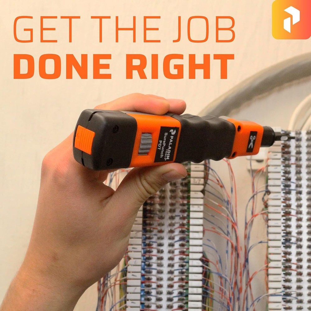 Complete DataComm Technicians Tool Kit with LED Light & Quick-Release Holster