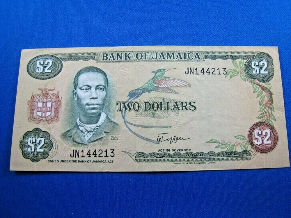 JAMAICA 1982 6 2 BANKNOTE