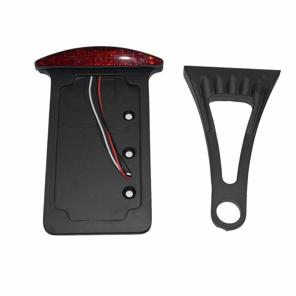LED Vertical Axle Custom Relocation Side Mount License Plate Bracket Tail Light