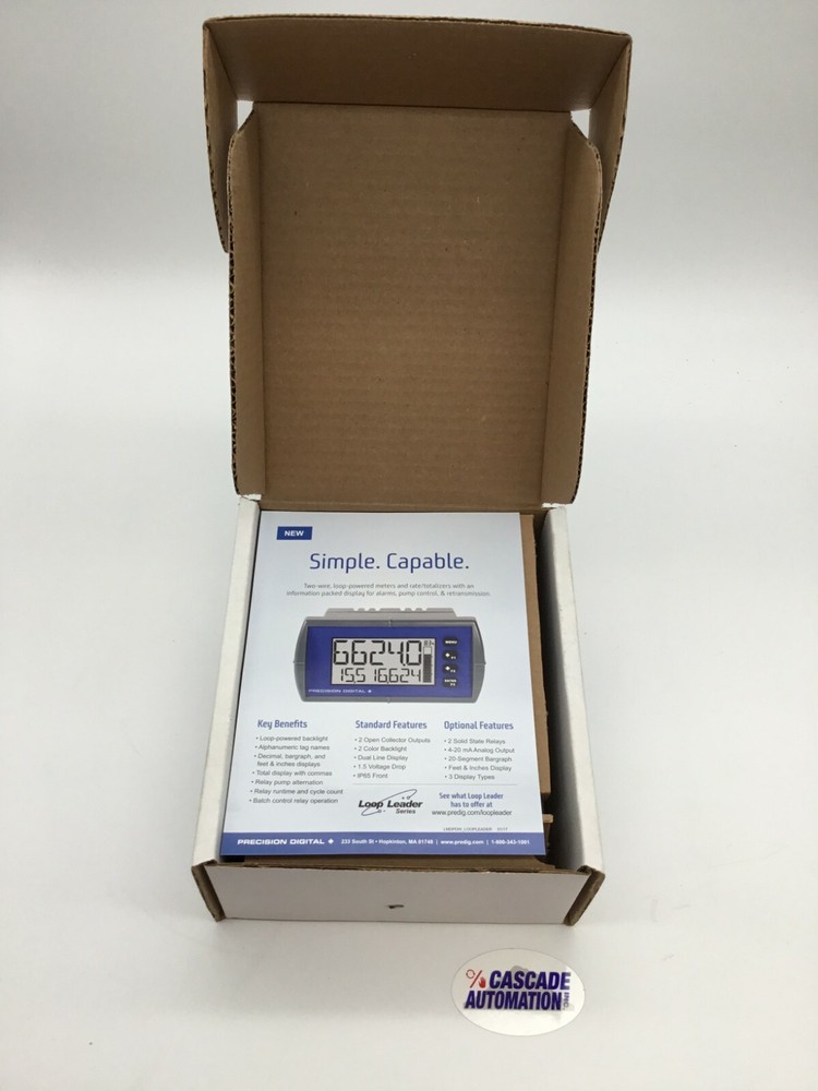 PRECISION DIGITAL PD6060-6R3 1/8 DIN DUAL INPUT DIGITAL PANEL METER