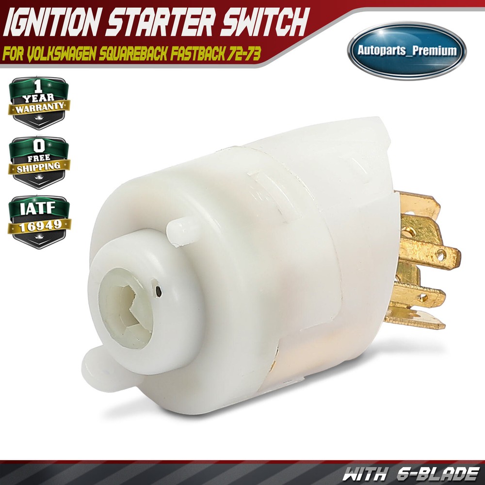 Ignition Starter Switch for Volkswagen Beetle 1972-1979 Squareback Thing Dasher