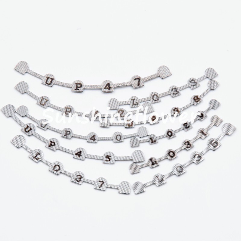 10 Pcs Dental Orthodontic Lingual Retainer Bonding Splits with Mark Upper/Lower