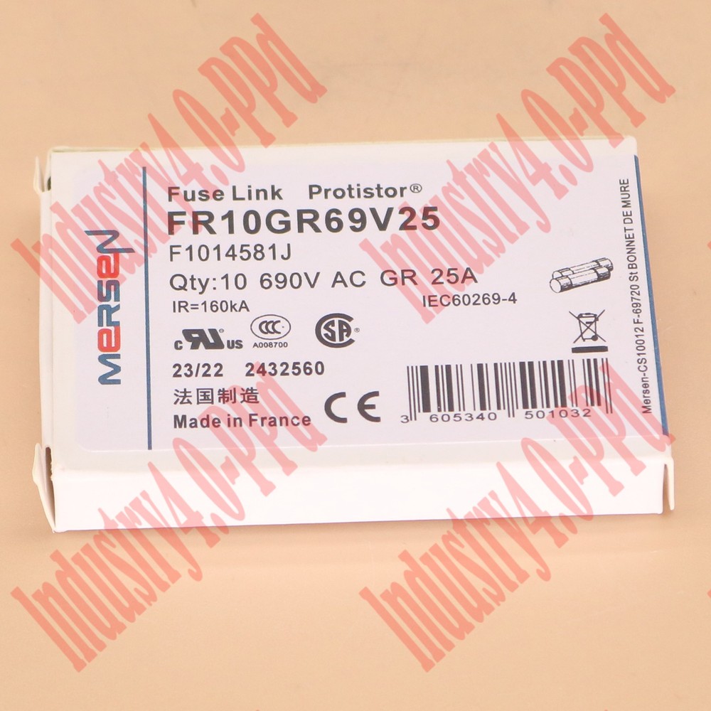 10pc new MERSEN FR10GR69V25 Fuse Link Protistor 25A 690VAC Free shipping #YP1