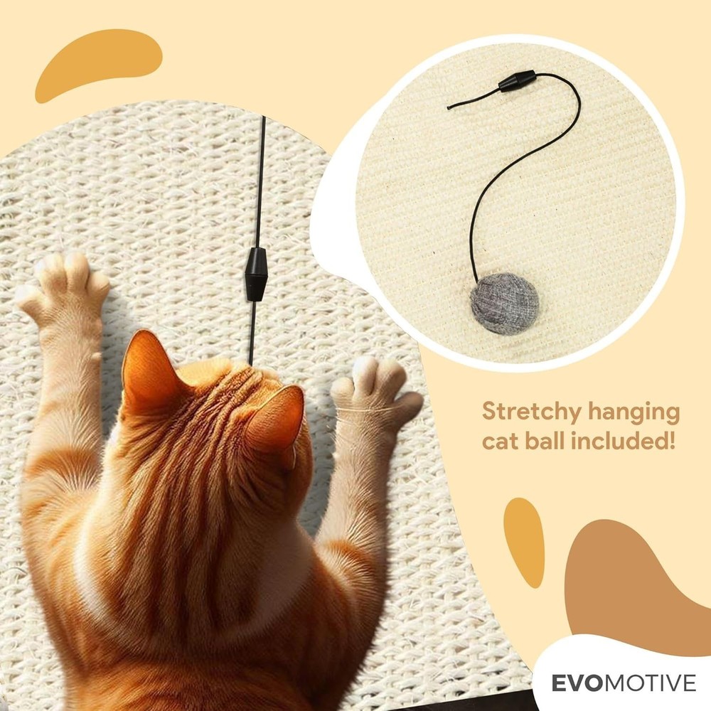2 Pack Cat Couch Protector Sisal Scratcher w/ Balls Sofa Protector