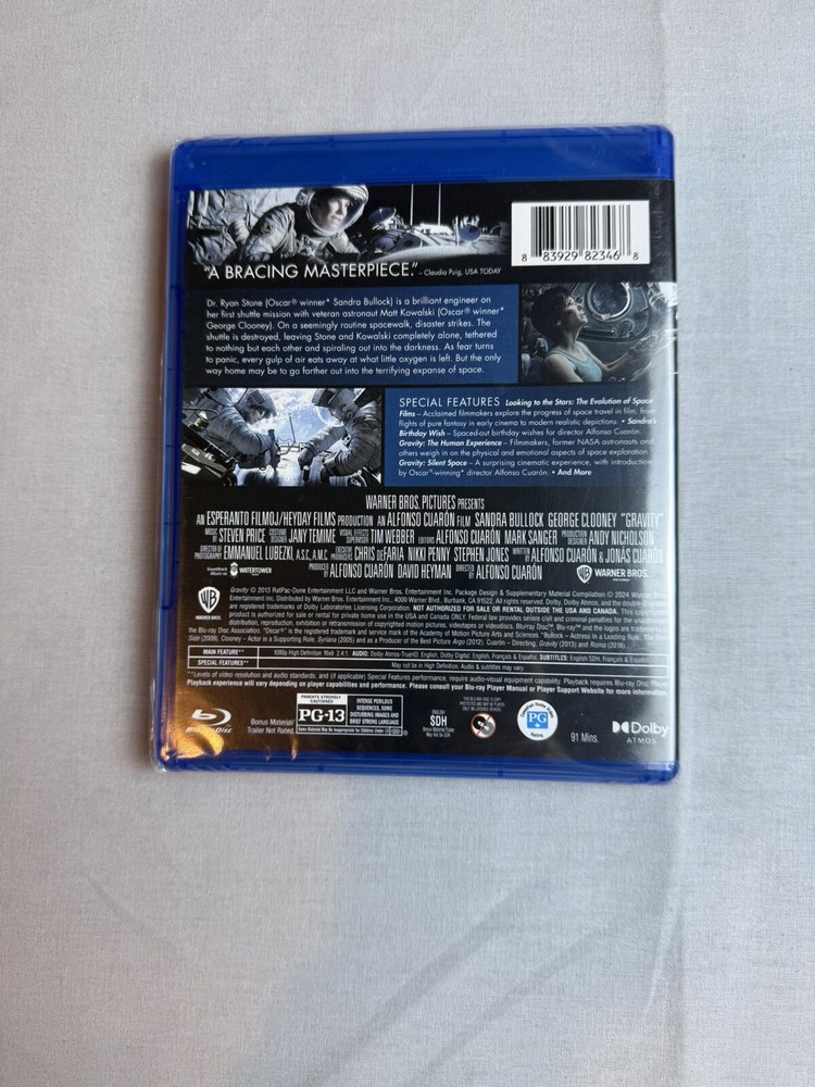 Sealed- GRAVITY Blu-ray Disc 2015 Dolby Atmos Edition!!