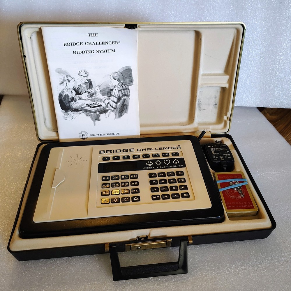 Vintage 1979 Fidelity Bridge Challenger Computer Set - Tested & Working - 1981