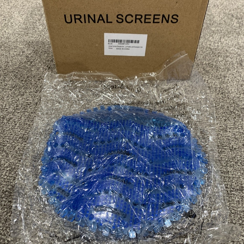 urinal screen deodorizer 10 Count Blue Scented.
