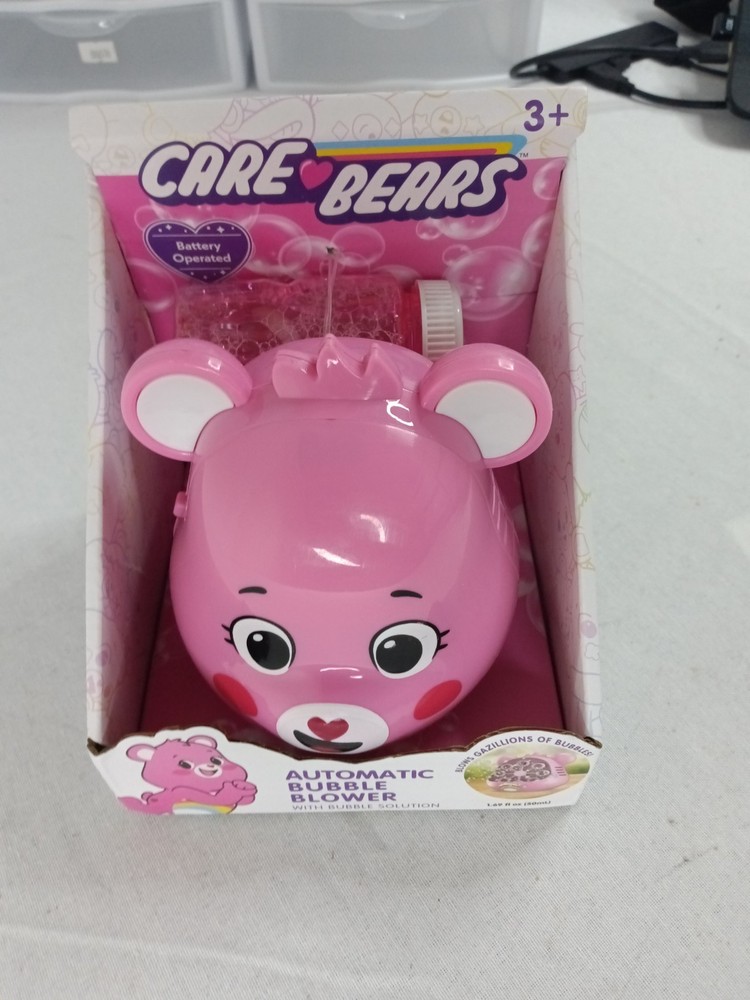 Care Bears Cheer Bear Automatic Bubble Machine – Includes Bubble Solution