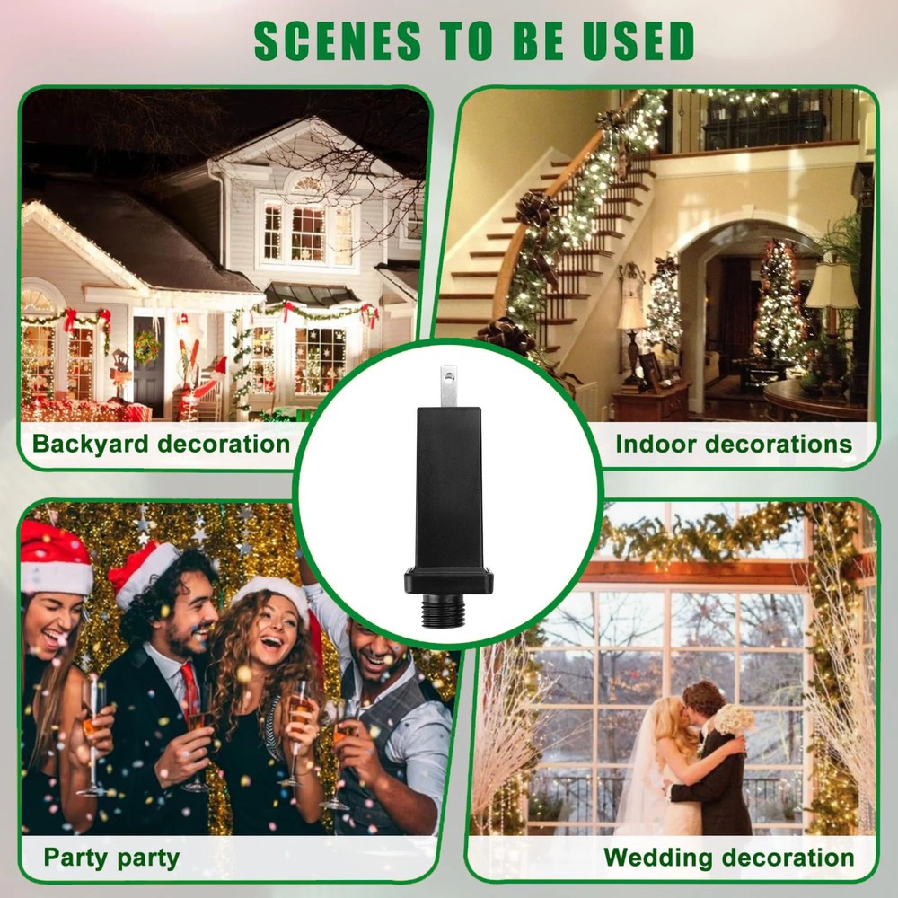 30V 0.2A LED Controller for Halloween String Light Decorations IP44 Waterproof