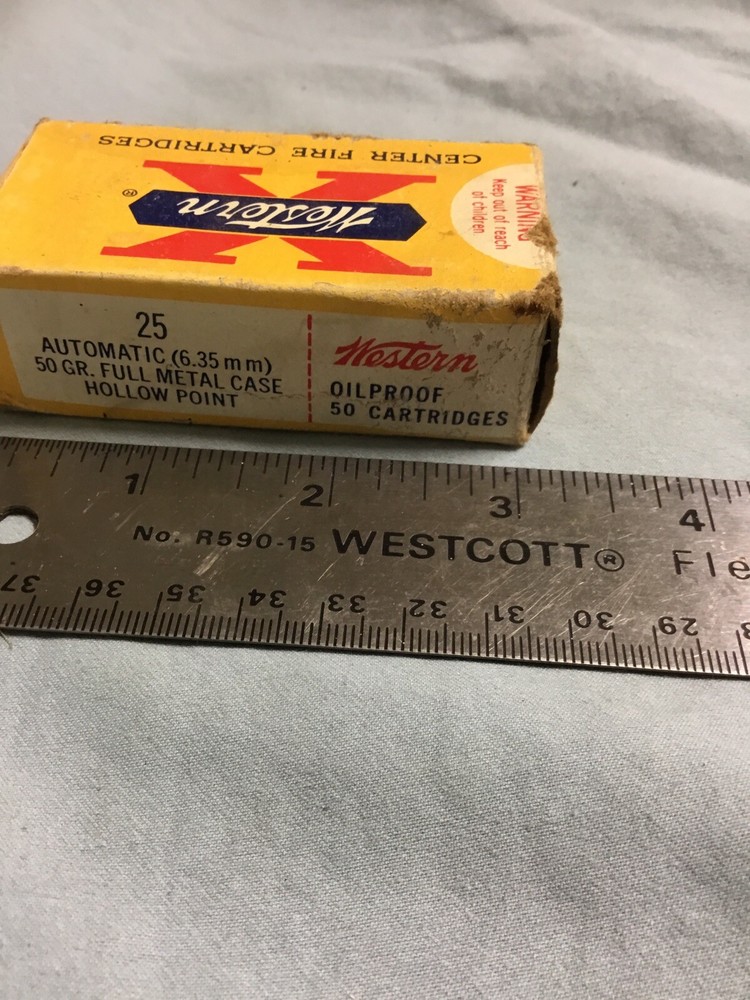 western 25 auto box EMPTY BOX