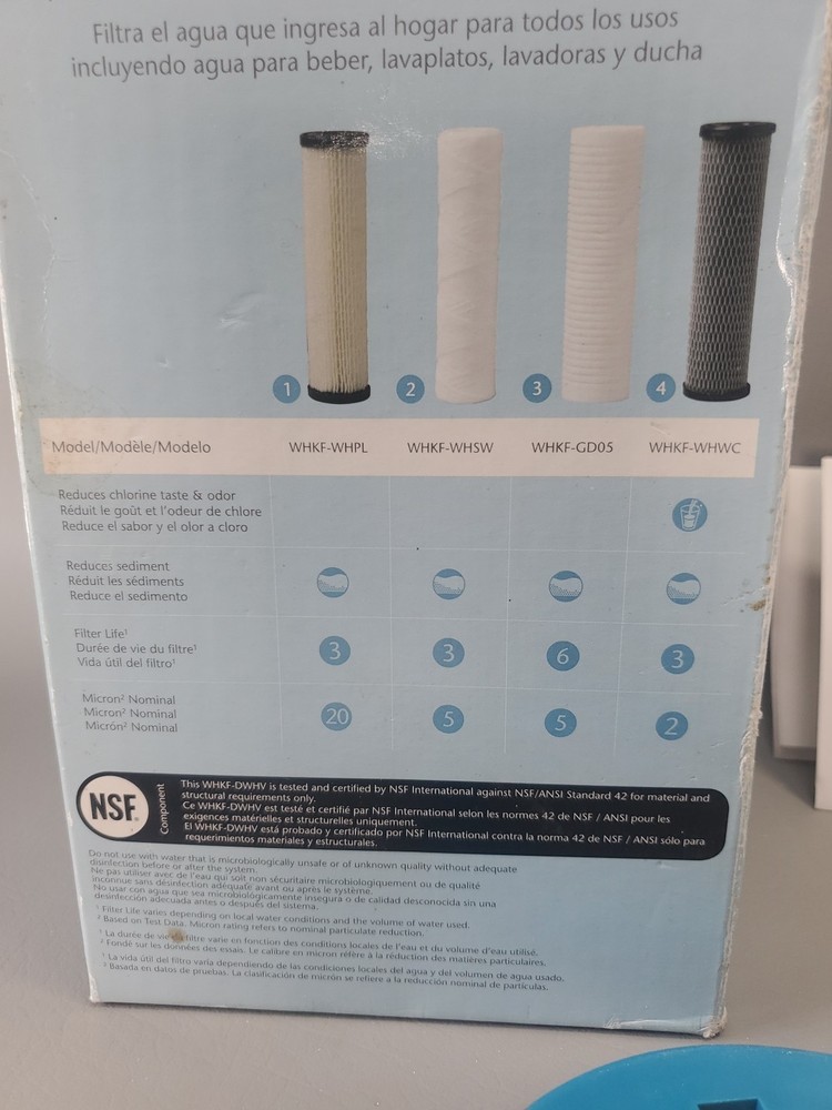 Whirlpool WHKF-DWHV Whole Home Premium Water Filtration System w/ Filter New