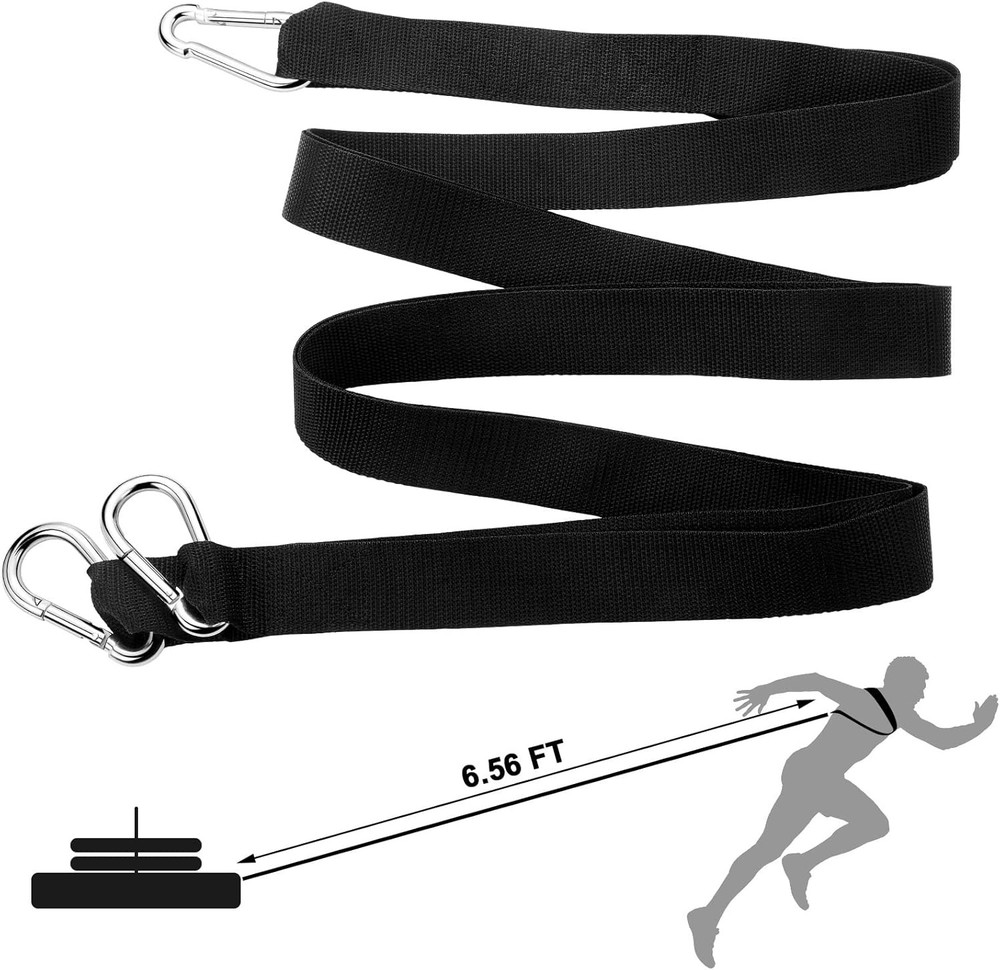 2 Pcs Weighted Sled Harness Strap Nylon Pull Resistance Attachment Sled