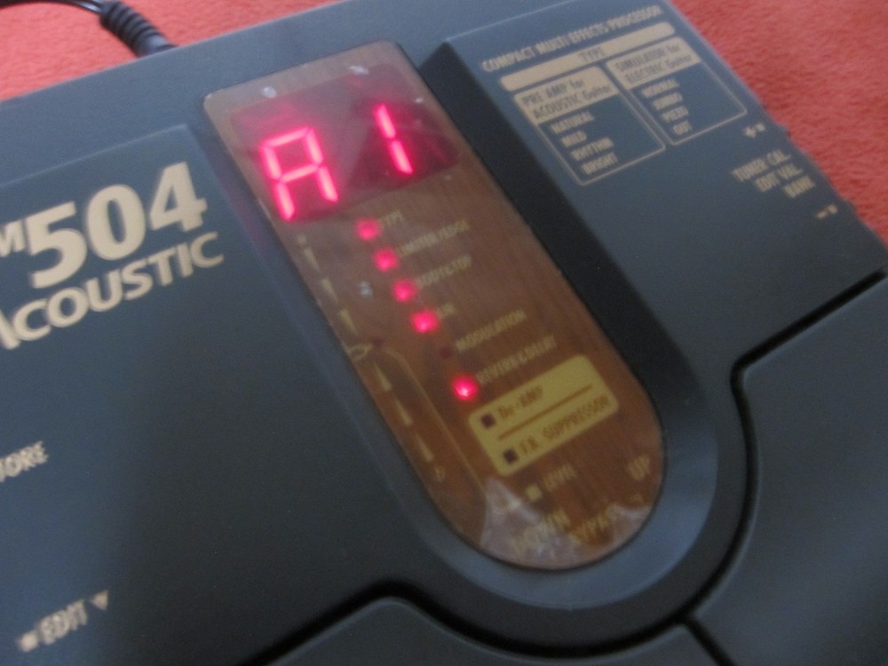 Zoom 504 Acoustic Multi Effect Processor Guitar Effect Pedal Tested MIJ