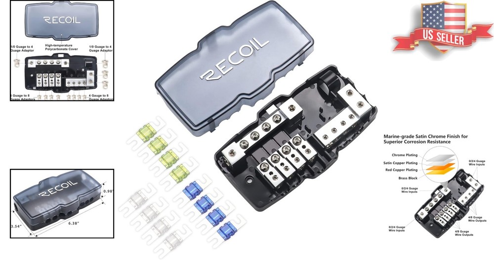 Versatile Fused Power Distribution Block for Both Positive & Negative Inputs