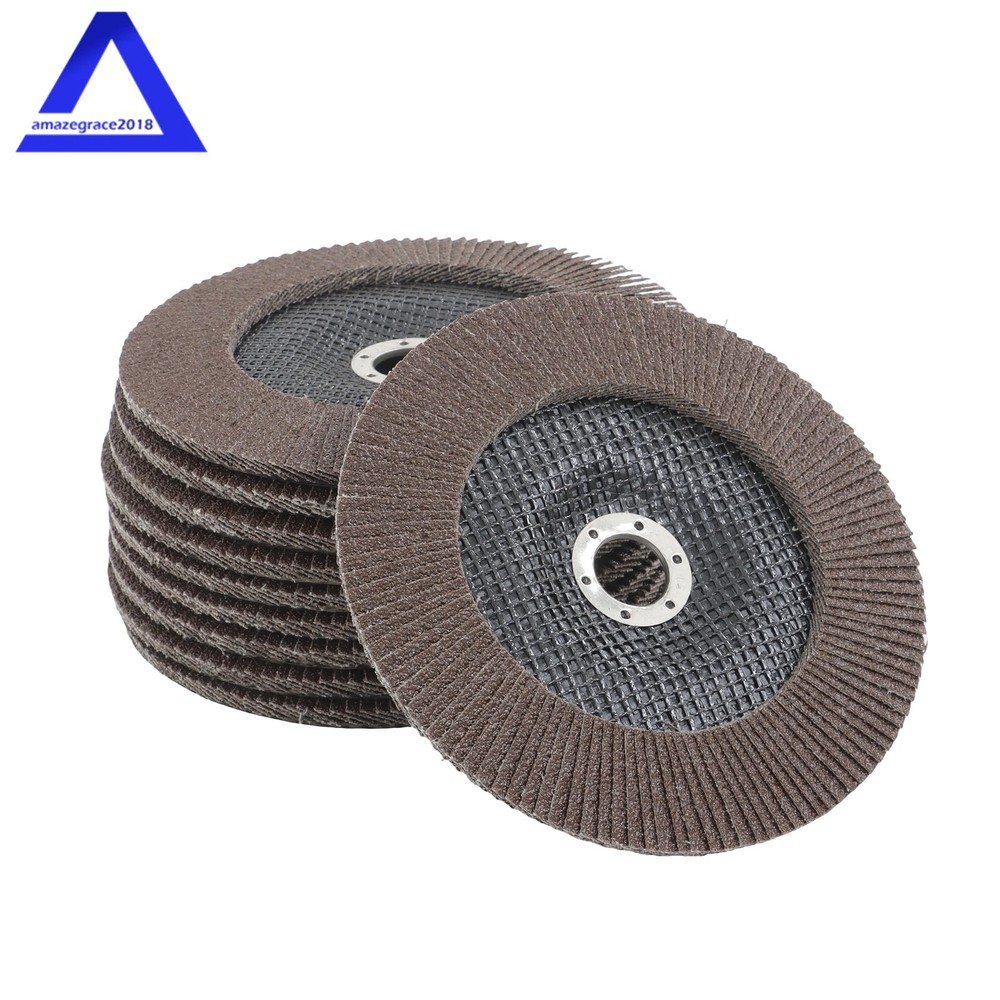 10Pack Flap Disc 40 Grit 7" × 7/8" Sanding Disc Bevel Type #29 For Angle Grinder