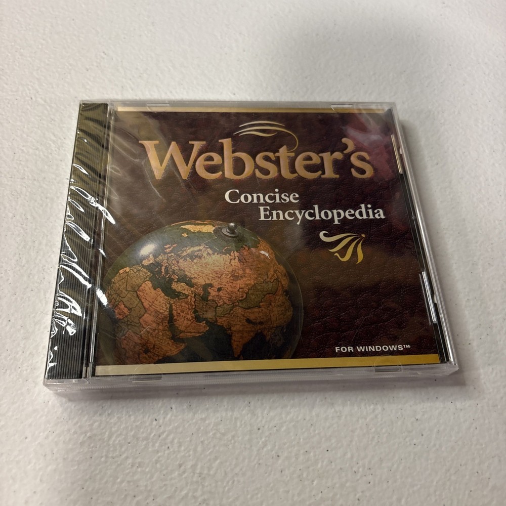 Webster's Concise Encyclopedia PC CD-ROM 1996 Windows 95/3.1 SEALED