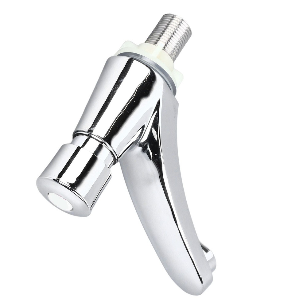 Basin Sink Faucet Push Button Design Water Saving Rugged Time Delay US