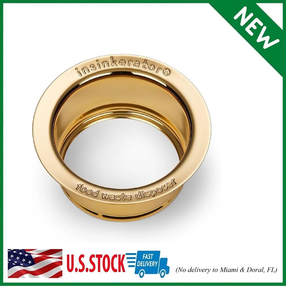 Gold Sink Garbage Disposal Flange Designer Finish Kitchen Accessory