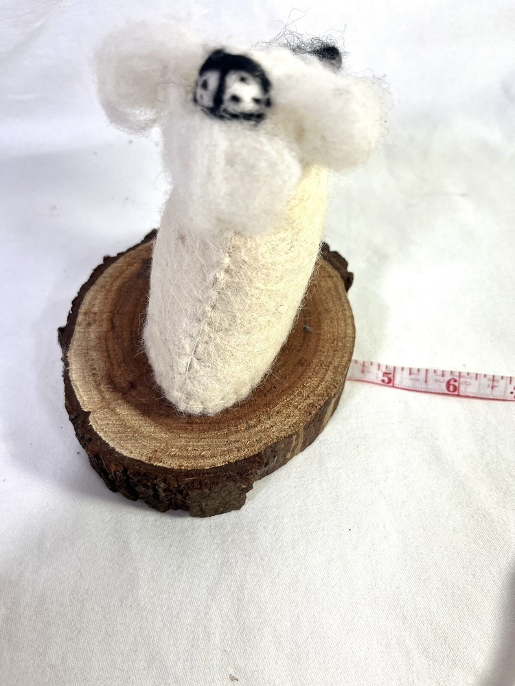 Mounted Mountain Goat Needle Felt