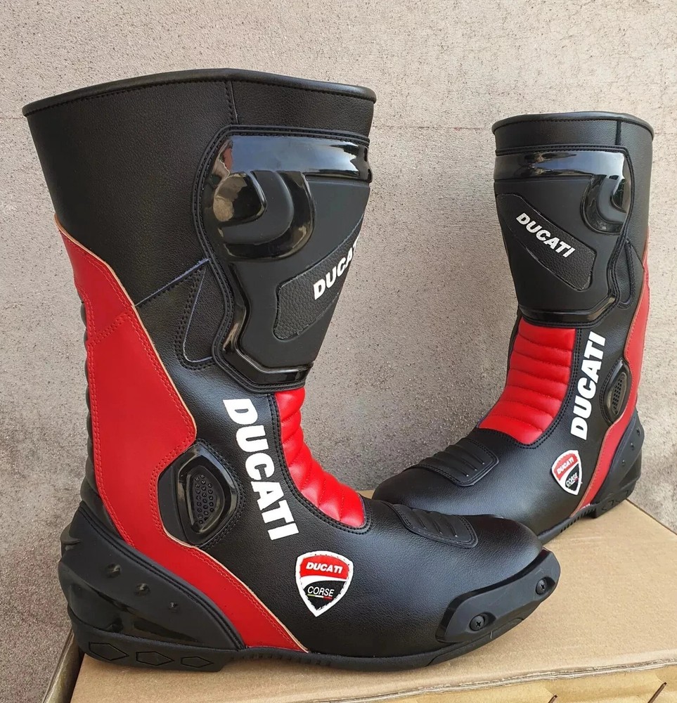 Ducati Leather Racing Boots for Motorcycles