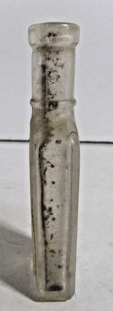 old medicine unmarked bottle antique EMPTY
