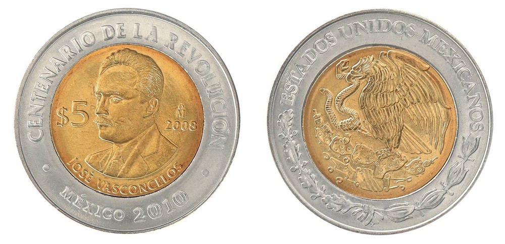 Mexico 5 Pesos, 2008, KM #897, Mint, Commemorative