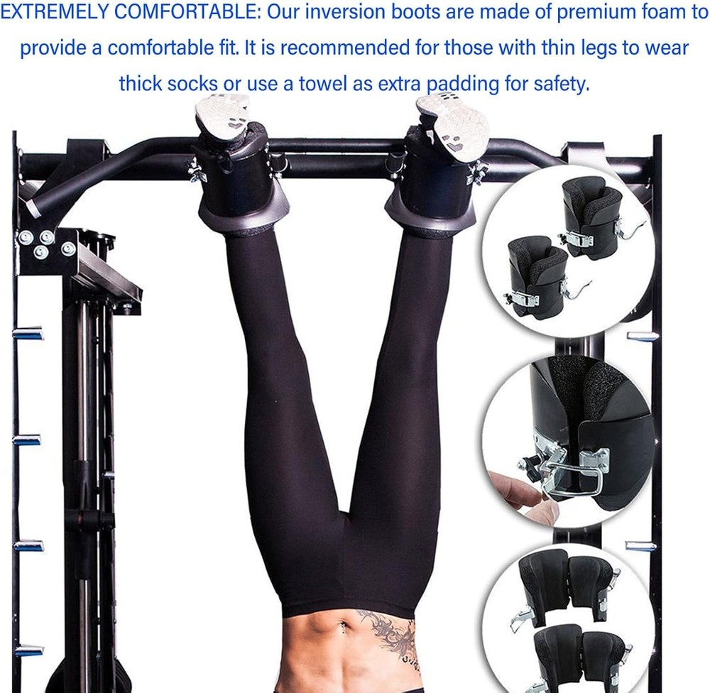 Inversion Boots, Decompression Stretching and Core Strengthening, Hanging Ups...