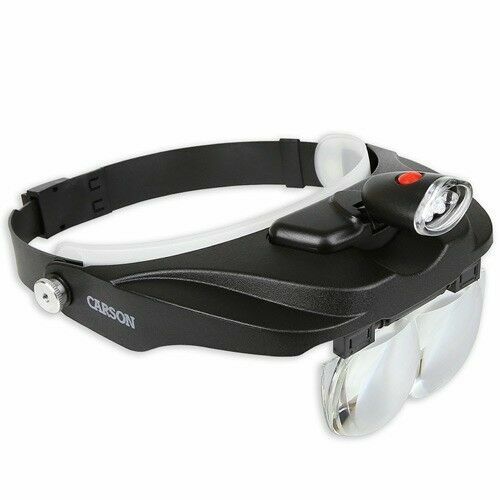 Handsfree Magnifying Visor 3 Lens Plates Magnification Binocular Headband Vision