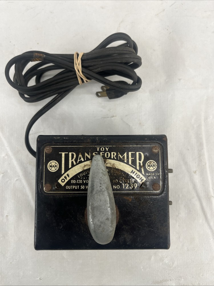 Marx #1239 Transformer 50 Watt Train Controller Untested No Box