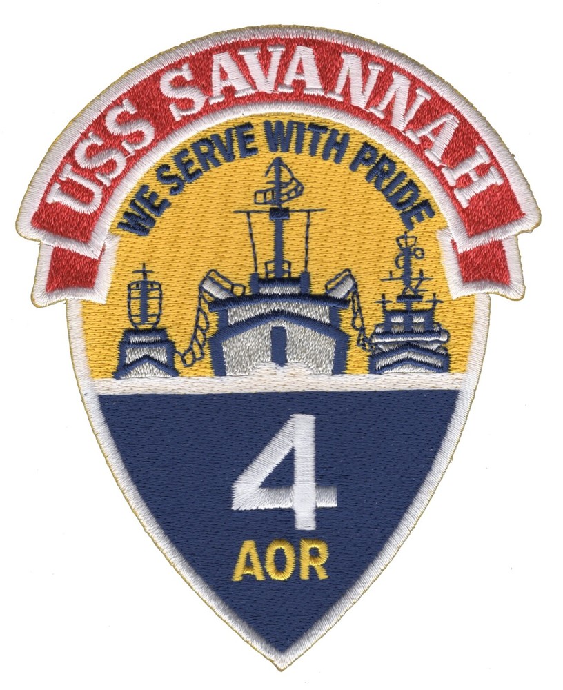 USS Savannah AOR-4 Replenishment Oiler Patch