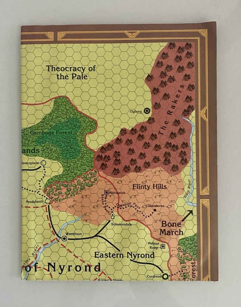 WGR4 The Marklands Dungeons & Dragons AD&D Greyhawk- With Map
