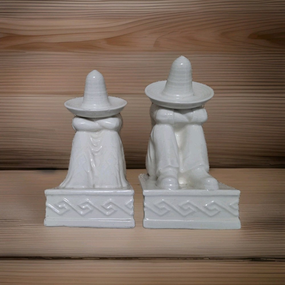 Rare Mexican Siesta Ceramic Bookends