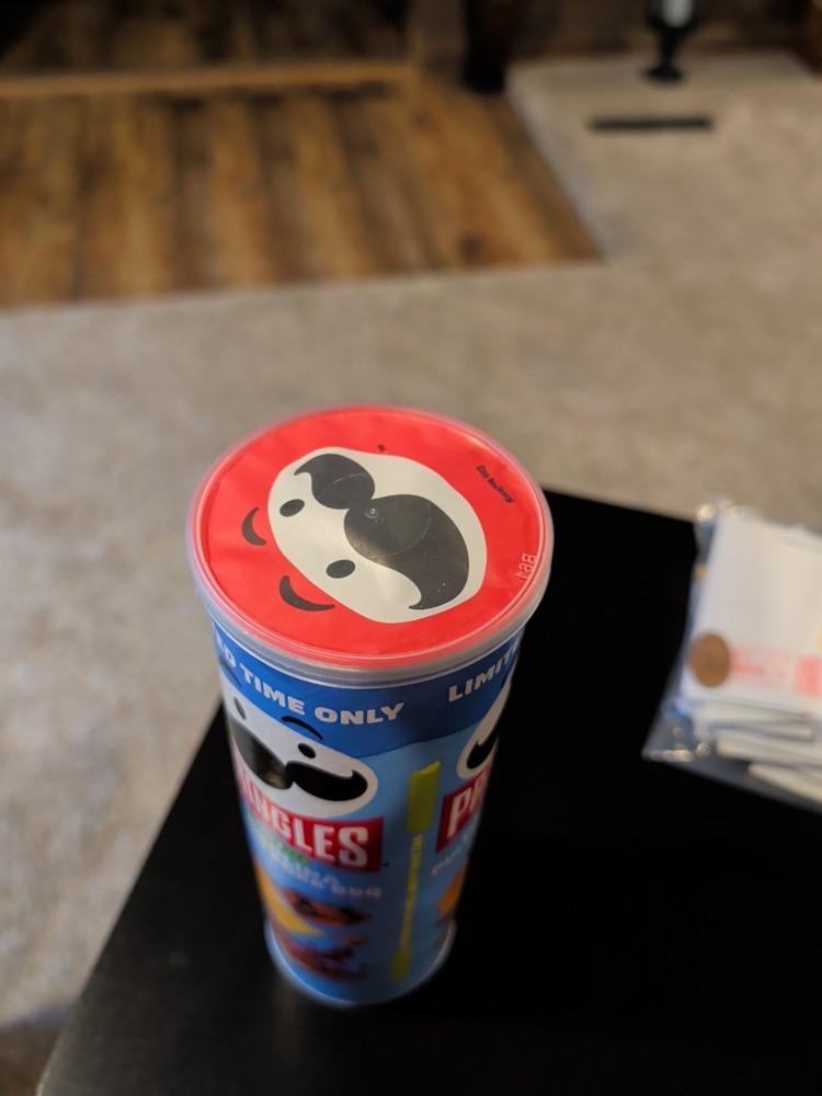 Empty 5.5 Pringles Factory Sealed Can