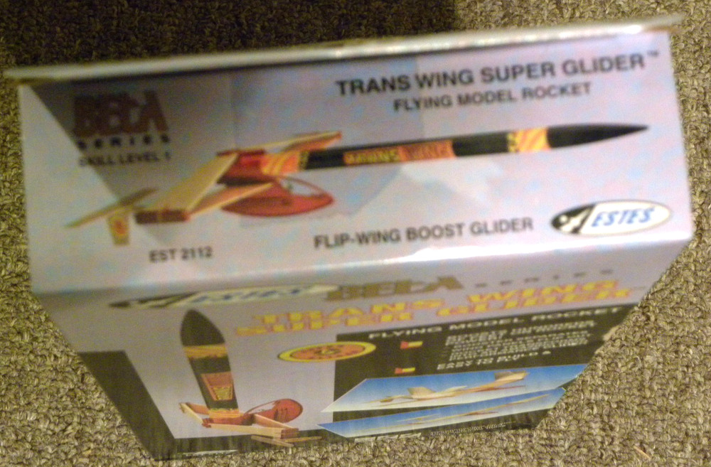 Estes TRANS WING, Rocket Glider, circa 2000, Balsa % Plastic, OPENED, COMPLETE