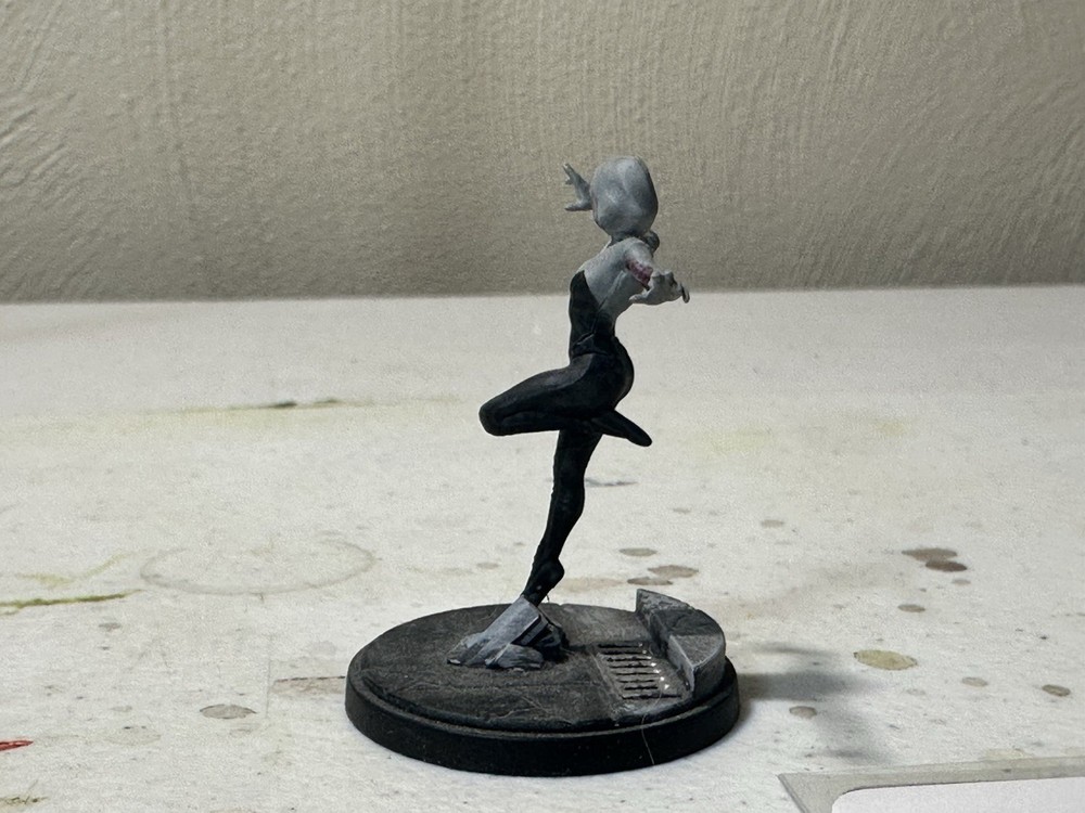 GHOST-SPIDER Marvel Crisis Protocol Painted With cards