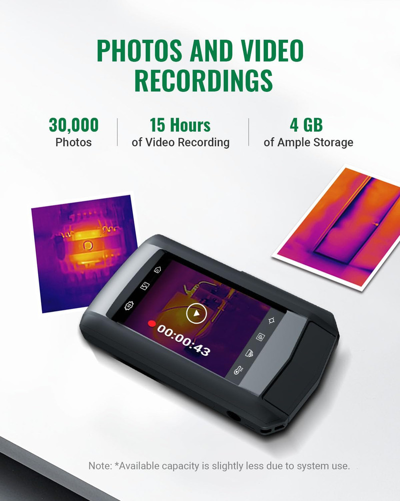 HP96 Thermal Imaging Camera,3.5" Touch Screen Thermal Camera with Visual Camera,