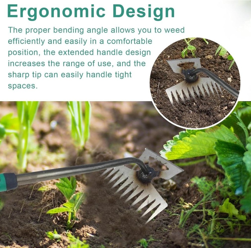 5/6/11 Teeth Weed Puller Tool Set Garden Hand Weeder Tools Manual Weed Remover