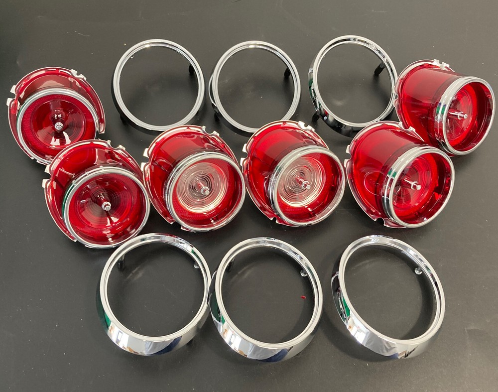 1965 Impala Ful-Size Tail Light & Back up lens Assembly Set