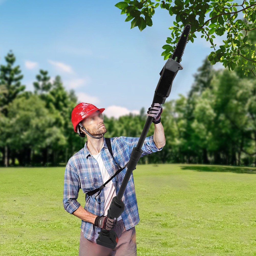 Cordless Battery Pole Chain Saw Electric Extendable Chainsaw Tree Pruner Trimmer