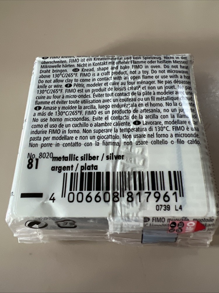 Fimo Effect 57 81 Metallic Silver Staedtler