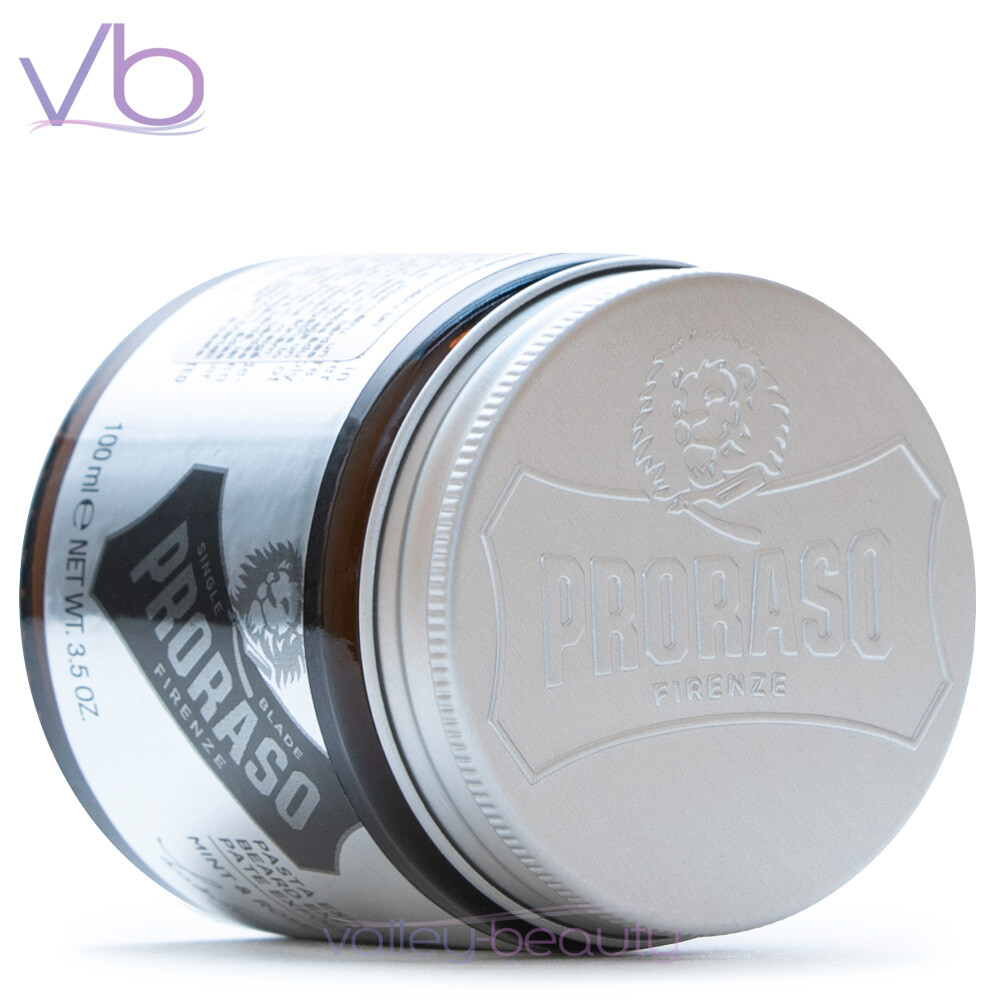 PRORASO Single Blade Beard Exfoliating Paste | Mint & Rosemary Deep Cleanser