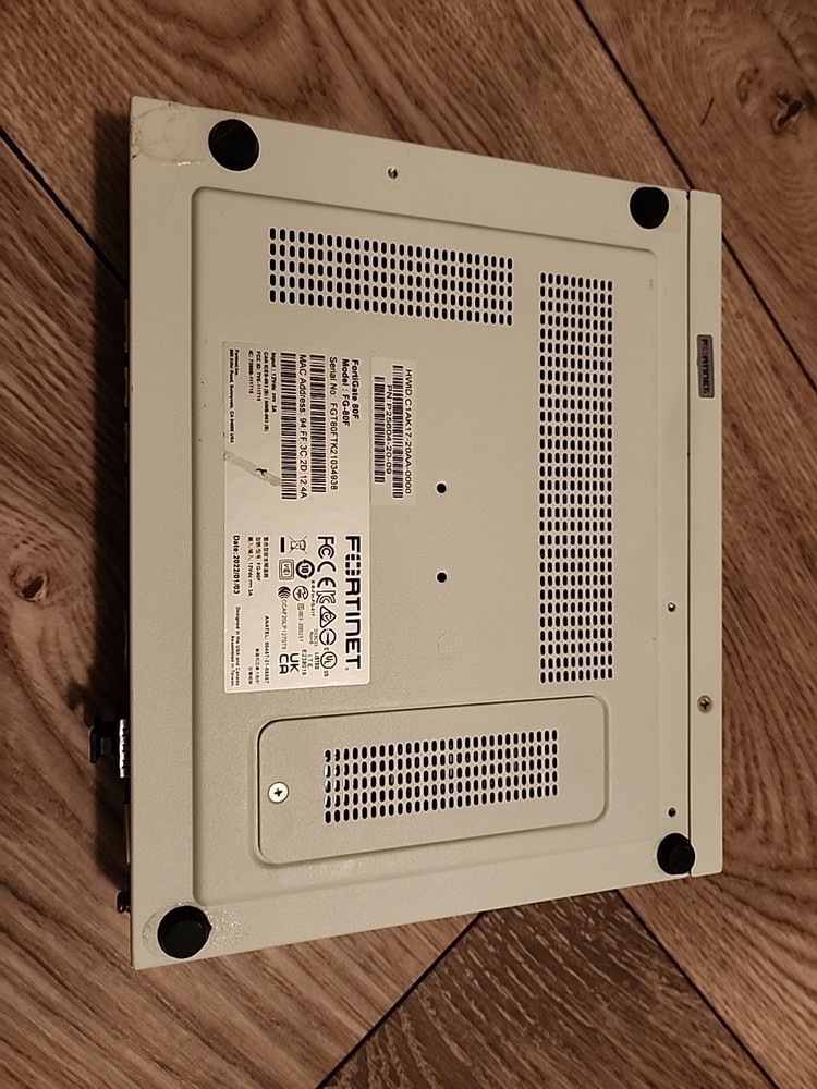 Fortinet FortiGate 80F FG-80F Security Firewall No Power Adapter