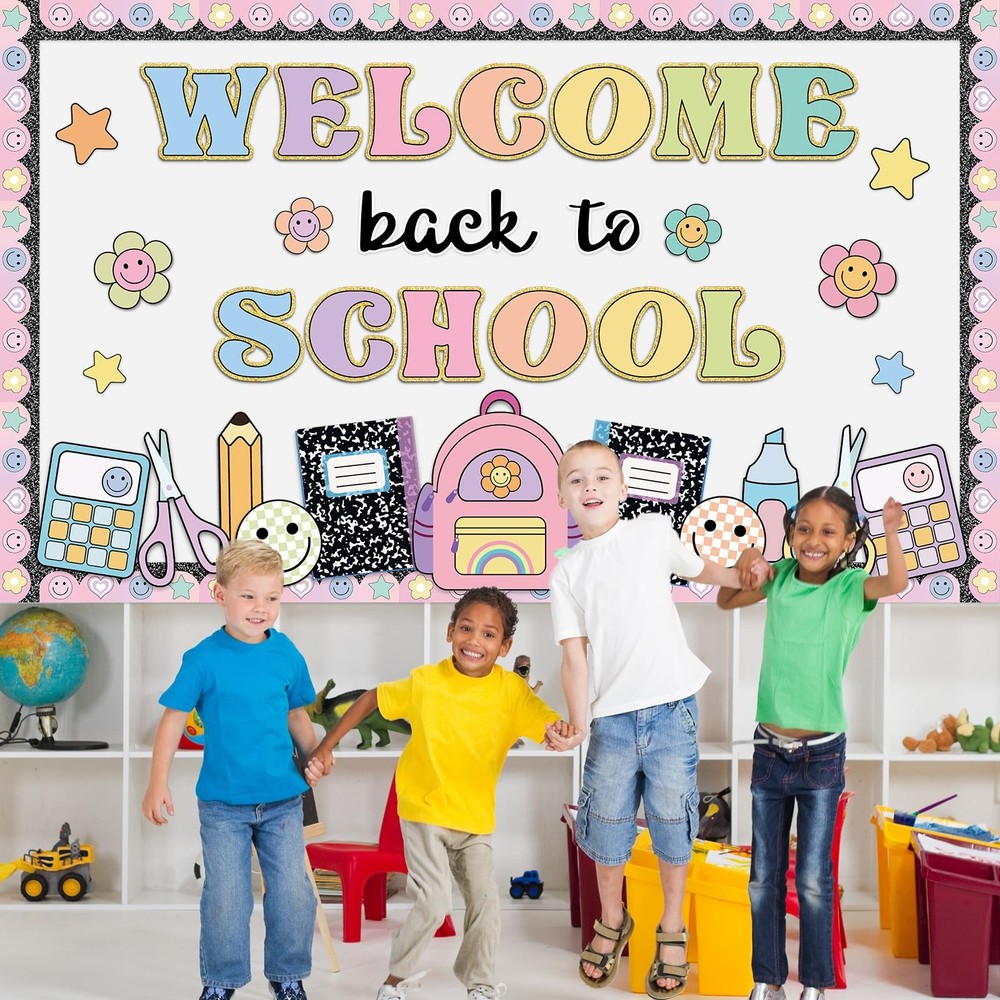 Composition Notebook Classroom Decor Welcome Back to School Bulletin Board Se...