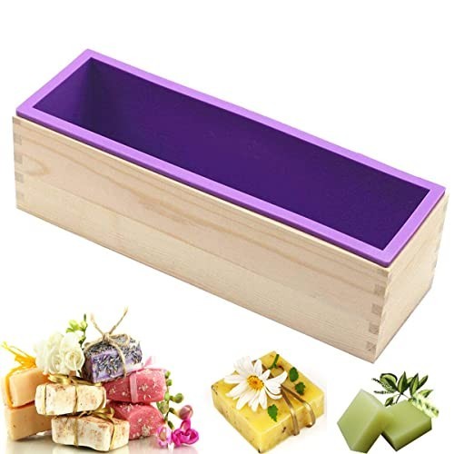 Flexible Rectangular Silicone Soap Mold - 42oz Loaf Box for DIY Soap Making Supp