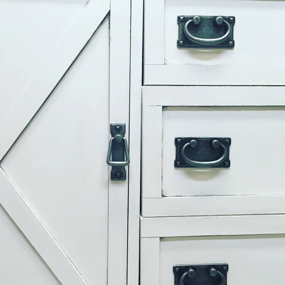 3" Mission Pull Dark Antique Pewter