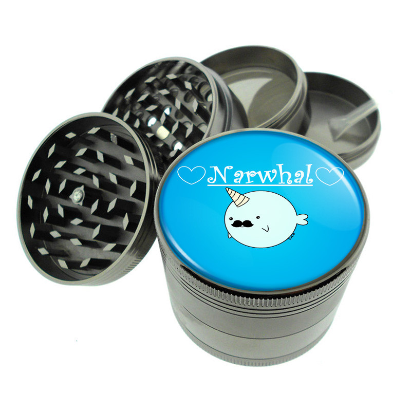 Narwhals D9 Titanium Grinder 4 Piece Magnetic Hand Mueller