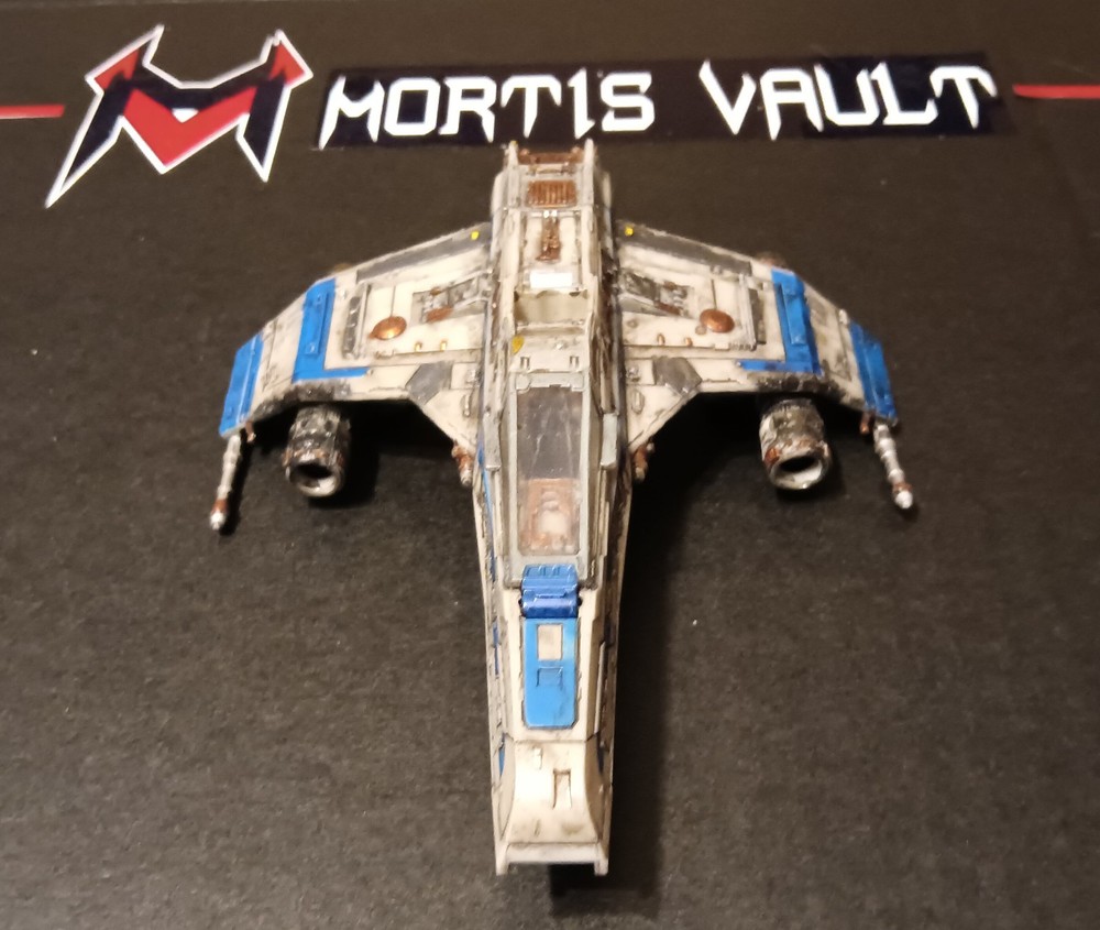 Custom Painted Star Wars Micro Galaxy Squadron Lt. Callahan’s E-wing, #0121