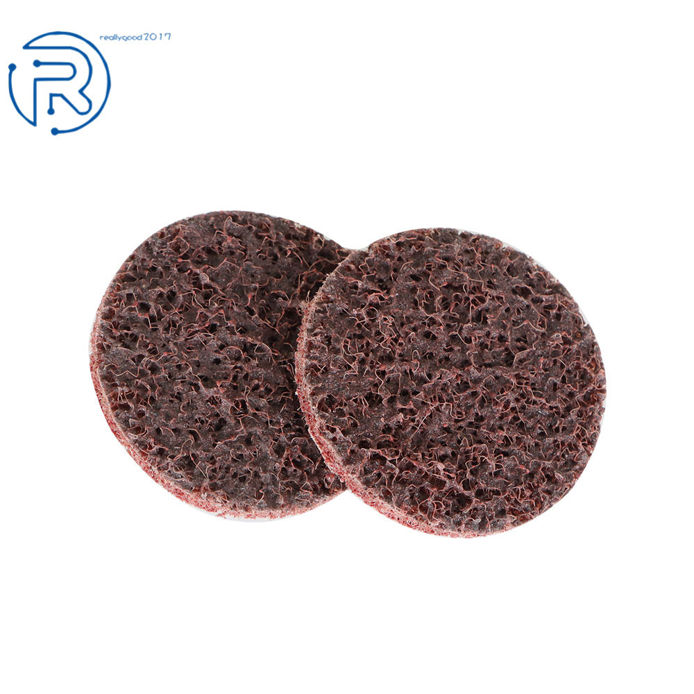 50Pcs 2Inch Medium Surface Conditioning Discs Roll Lock Grinder Sanding Pads