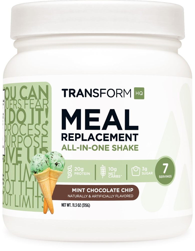 TransformHQ Meal Replacement Shake Powder 7 Servings (Mint Chocolate Chip)